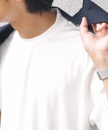 SHIPS any: JAPAN MADE クリアベアスムース スロープネック ジャケット Tシャツ