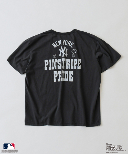 Vintage PEANUTS（ビンテージピーナッツ）の「PEANUTS 別注 MLB ベースボール プリントTシャツ（Tシャツ/カットソー・メンズ・ブラック系その他/ボルドー/ホワイト系その他/ホワイト/ライトグレー/ブラック・LARGE/MEDIUM）」の15枚目の写真