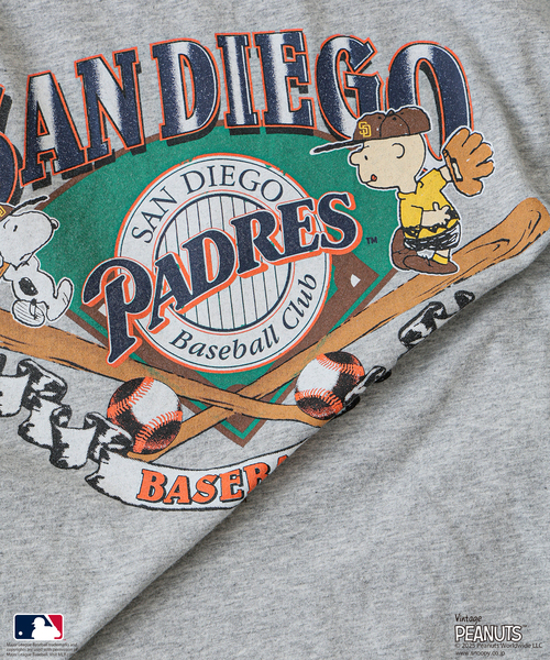 Vintage PEANUTS（ビンテージピーナッツ）の「PEANUTS 別注 MLB ベースボール プリントTシャツ（Tシャツ/カットソー・メンズ・ブラック系その他/ボルドー/ホワイト系その他/ホワイト/ライトグレー/ブラック・LARGE/MEDIUM）」の18枚目の写真