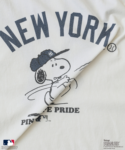 Vintage PEANUTS（ビンテージピーナッツ）の「PEANUTS 別注 MLB ベースボール プリントTシャツ（Tシャツ/カットソー・メンズ・ブラック系その他/ボルドー/ホワイト系その他/ホワイト/ライトグレー/ブラック・LARGE/MEDIUM）」の22枚目の写真
