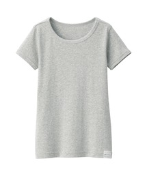 無印良品（ムジルシリョウヒン）の「キッズ　フライス編みクルーネック半袖Ｔシャツ【インナー】（インナーウェア/肌着）」