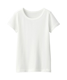 無印良品（ムジルシリョウヒン）の「キッズ　フライス編みクルーネック半袖Ｔシャツ【インナー】（インナーウェア/肌着）」