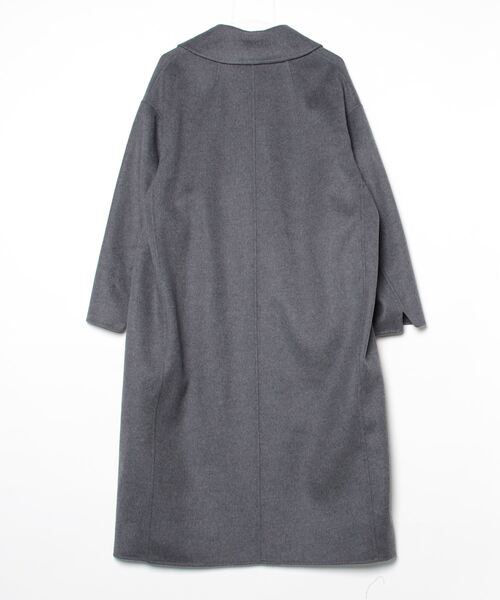 LE GLAZIK（ルグラジック）の「LE GLAZIK/ル グラジック　ウール ダブルブレストコート　LAMBS WOOL DOUBLE BREASTED COAT　LG-A0451 LWW（チェスターコート・レディース・チェック/チャコールグレー・36）」の3枚目の写真