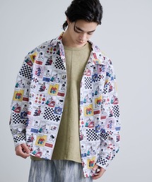 Revo. | Revo. アメコミパターン 総柄 レギュラーカラーシャツ 長袖(シャツ/ブラウス)