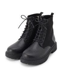 SHOO・LA・RUE | ニットレースアップブーツ(ブーツ)