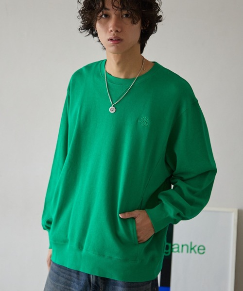 PBLIM(ページボーイリム)の「《UNISEX/BASIC SERIES》トンプキンスウェットプルオーバー(スウェット・レディース・ブルー/グレー/レッド/グリーン/ブラック/アイボリー/ネイビー・LARGE/MEDIUM)」の4枚目の写真
