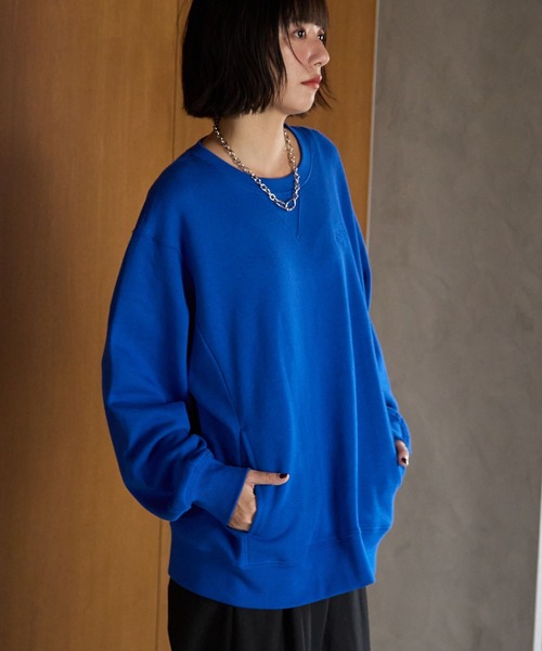 PBLIM(ページボーイリム)の「《UNISEX/BASIC SERIES》トンプキンスウェットプルオーバー(スウェット・レディース・ブルー/グレー/レッド/グリーン/ブラック/アイボリー/ネイビー・LARGE/MEDIUM)」の18枚目の写真