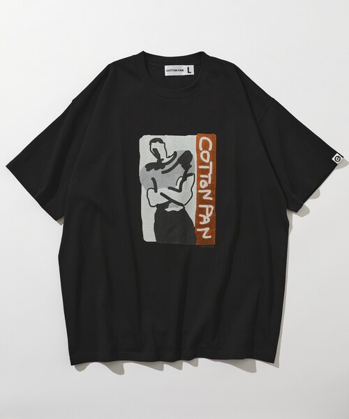 cotton pan（コットンパン）の「COTTON PAN/コットンパン レントン フロントプリントTシャツ / CP25SS-FH005（Tシャツ/カットソー・メンズ・ブラック/ホワイト・M/L）」の15枚目の写真