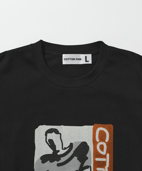 cotton pan（コットンパン）の「COTTON PAN/コットンパン レントン フロントプリントTシャツ / CP25SS-FH005（Tシャツ/カットソー・メンズ・ブラック/ホワイト・M/L）」の17枚目の写真
