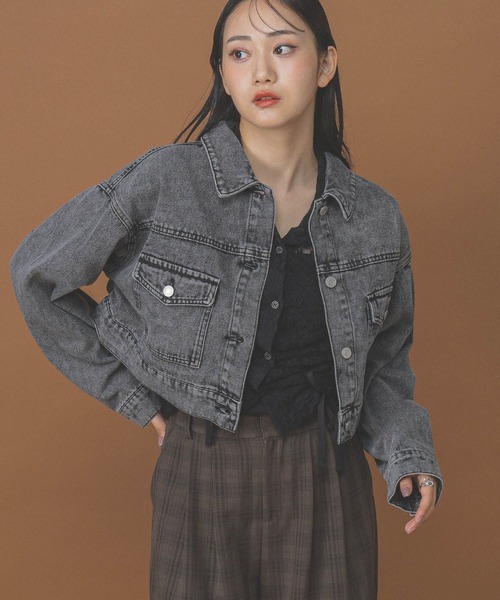 3.3 Field Trip （3.3フィールドトリップ）の「3.3 Field Trip／デニムショートジャケット（デニムジャケット・レディース・その他2/その他1・FREE）」の7枚目の写真