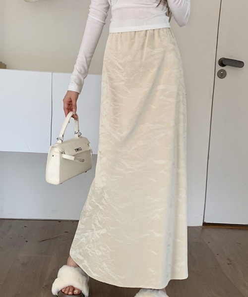 shoppinggo（ショッピングゴー）の「ロングスカート マキシ丈  Aラインスカート ペンシルスカート オールシーズン（スカート・レディース・ブラック/ブラウン/ベージュ・M）」の9枚目の写真