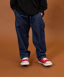 パンツ（ブルー・ネイビー/青色系・チェック柄）ファッション