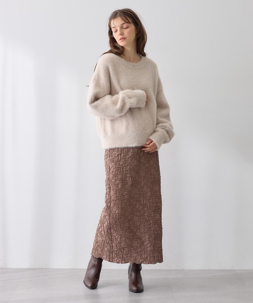 Rosemadame(ローズマダム)の「ふくれシャーリングスカート(マタニティ~産後)妊婦服 産前・産後対応(マタニティウェア/グッズ・レディース・ベージュ/モカ/ブラック・M/L/LL)」の14枚目の写真