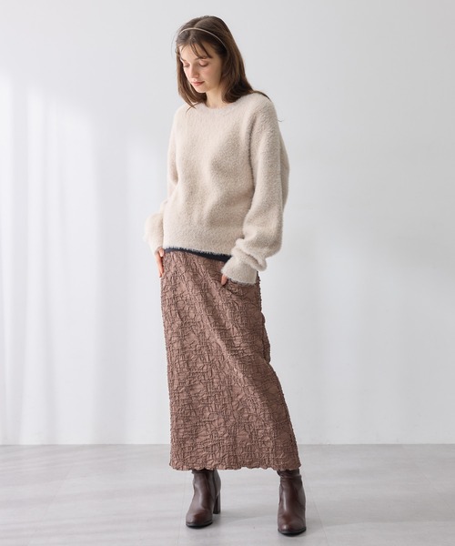 Rosemadame(ローズマダム)の「ふくれシャーリングスカート(マタニティ~産後)妊婦服 産前・産後対応(マタニティウェア/グッズ・レディース・ベージュ/モカ/ブラック・M/L/LL)」の15枚目の写真