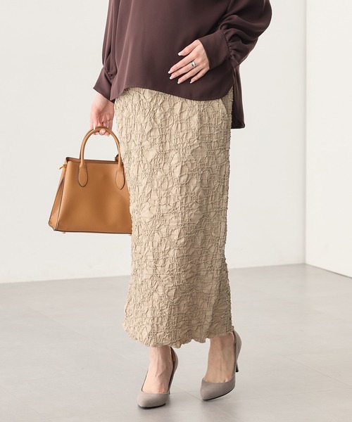Rosemadame(ローズマダム)の「ふくれシャーリングスカート(マタニティ~産後)妊婦服 産前・産後対応(マタニティウェア/グッズ・レディース・ベージュ/モカ/ブラック・M/L/LL)」の18枚目の写真