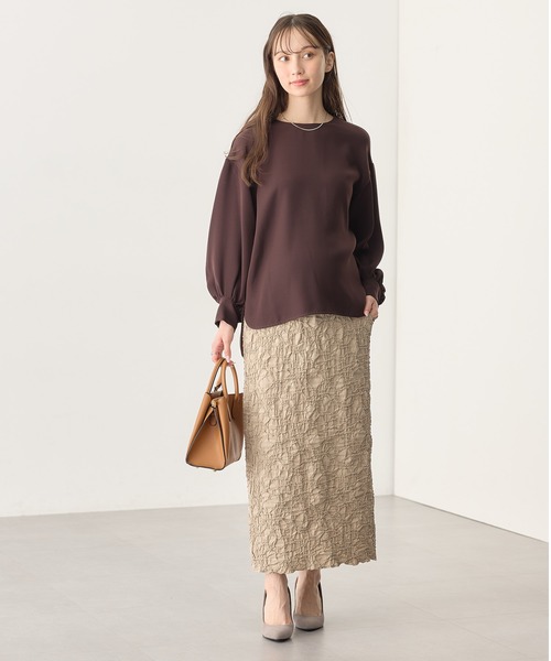 Rosemadame(ローズマダム)の「ふくれシャーリングスカート(マタニティ~産後)妊婦服 産前・産後対応(マタニティウェア/グッズ・レディース・ベージュ/モカ/ブラック・M/L/LL)」の20枚目の写真