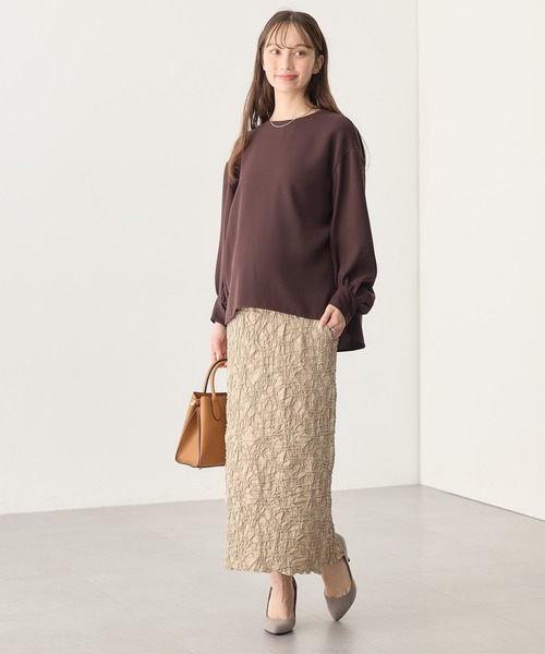 Rosemadame(ローズマダム)の「ふくれシャーリングスカート(マタニティ~産後)妊婦服 産前・産後対応(マタニティウェア/グッズ・レディース・ベージュ/モカ/ブラック・M/L/LL)」の21枚目の写真
