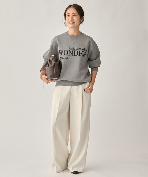 VERMEIL par iena LOGO Knit プルオーバー セール】LOGO Knit プルオーバー（ニット/セーター）｜VERMEIL par