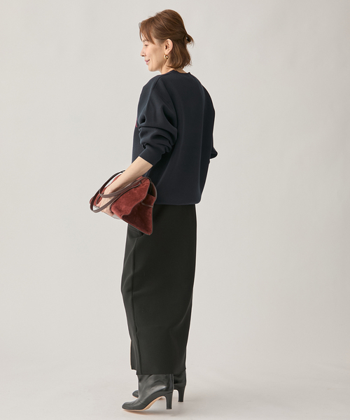 VERMEIL par iena（ヴェルメイユパーイエナ）の「LOGO Knit プルオーバー（ニット/セーター・レディース・ネイビー/グレー・FREE）」の20枚目の写真