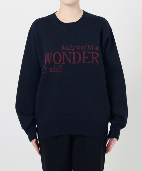 VERMEIL par iena LOGO Knit プルオーバー セール】LOGO Knit プルオーバー（ニット/セーター）｜VERMEIL par
