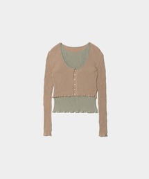 美品　beautiful people シルクリブ ニット 美品 beautiful people シルクリブ ニット