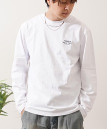 度詰め天竺 ロゴ ロングスリーブTシャツ / High-density jersey logo long-sleeved T-shirt