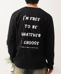 度詰め天竺 ロゴ ロングスリーブTシャツ / High-density jersey logo long-sleeved T-shirt