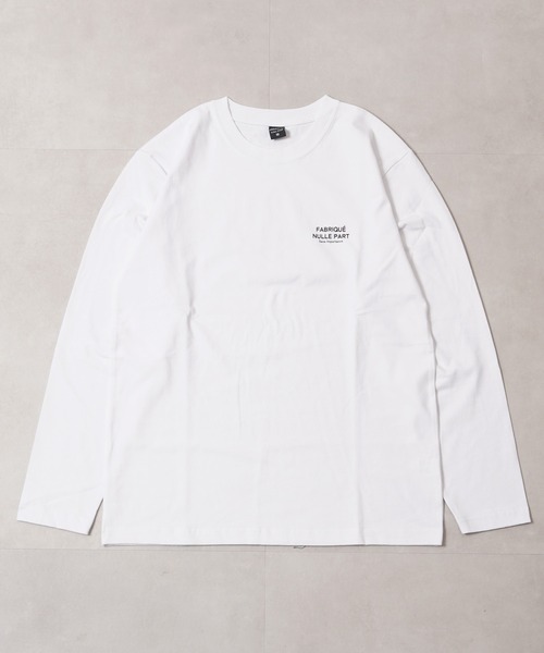 1111clothing（ワンフォークロージング）の「度詰め天竺 ロゴ ロングスリーブTシャツ / High-density jersey logo long-sleeved T-shirt（Tシャツ/カットソー・メンズ・ホワイト系1/ホワイト系2/ホワイト系3/ブラック系1/ブラック系2/ブラック系3・M/L）」の8枚目の写真