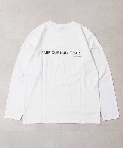 1111clothing（ワンフォークロージング）の「度詰め天竺 ロゴ ロングスリーブTシャツ / High-density jersey logo long-sleeved T-shirt（Tシャツ/カットソー・メンズ・ホワイト系1/ホワイト系2/ホワイト系3/ブラック系1/ブラック系2/ブラック系3・M/L）」の9枚目の写真