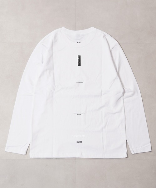 1111clothing（ワンフォークロージング）の「度詰め天竺 ロゴ ロングスリーブTシャツ / High-density jersey logo long-sleeved T-shirt（Tシャツ/カットソー・メンズ・ホワイト系1/ホワイト系2/ホワイト系3/ブラック系1/ブラック系2/ブラック系3・M/L）」の13枚目の写真
