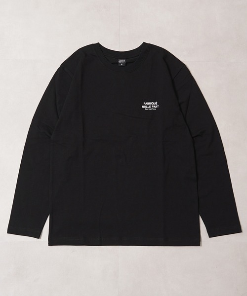 1111clothing（ワンフォークロージング）の「度詰め天竺 ロゴ ロングスリーブTシャツ / High-density jersey logo long-sleeved T-shirt（Tシャツ/カットソー・メンズ・ホワイト系1/ホワイト系2/ホワイト系3/ブラック系1/ブラック系2/ブラック系3・M/L）」の14枚目の写真