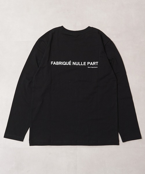 1111clothing（ワンフォークロージング）の「度詰め天竺 ロゴ ロングスリーブTシャツ / High-density jersey logo long-sleeved T-shirt（Tシャツ/カットソー・メンズ・ホワイト系1/ホワイト系2/ホワイト系3/ブラック系1/ブラック系2/ブラック系3・M/L）」の15枚目の写真