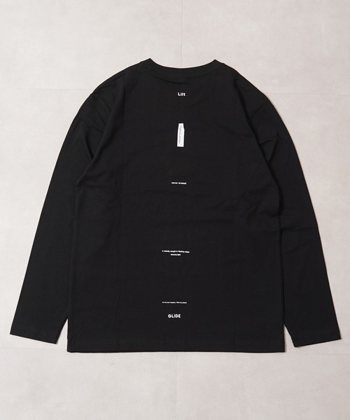 1111clothing（ワンフォークロージング）の「度詰め天竺 ロゴ ロングスリーブTシャツ / High-density jersey logo long-sleeved T-shirt（Tシャツ/カットソー・メンズ・ホワイト系1/ホワイト系2/ホワイト系3/ブラック系1/ブラック系2/ブラック系3・M/L）」の19枚目の写真