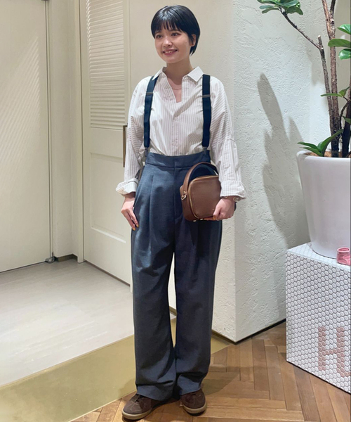 SLOBE IENA(スローブイエナ)の「《追加》オーバーサイズシャツ(シャツ/ブラウス・レディース・スカイブルー/ホワイト/ベージュ・FREE)」の7枚目の写真
