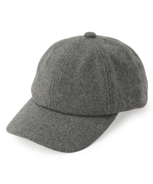 Chloe クロエ メルトン　キャップ 帽子58 グレー系 Chloe クロエ キャップ 帽子 キッズ レディース グレー C11674
