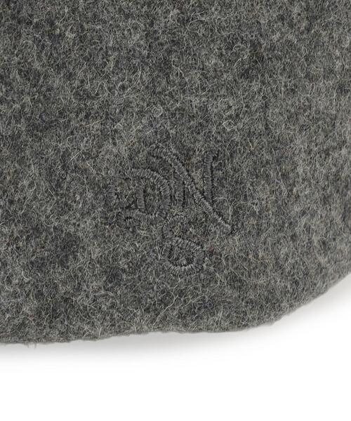 Dessin（デッサン）の「【ユニセックス】メルトンキャップ（キャップ・レディース・ブラック/ネイビー/グレー・00）」の4枚目の写真