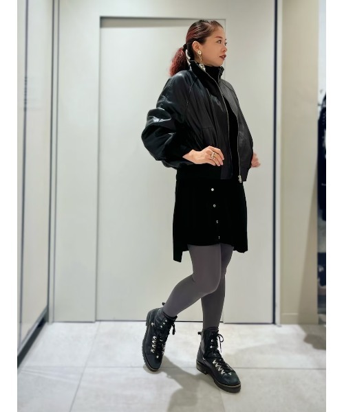 ALLSAINTS（オールセインツ）の「UMI WOOL BLEND DRESS | UMI ウール ブレンド ドレス・ワンピース（ワンピース・レディース・ブラック・S/M/XS/L）」の8枚目の写真