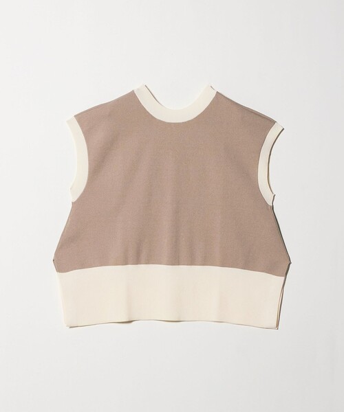 UNITED ARROWS（ユナイテッドアローズ）の「ミニマル 2WAY ベスト‐ウォッシャブル‐（ニット/セーター・レディース・ブラック/ダークブラウン/ベージュ・FREE）」の7枚目の写真