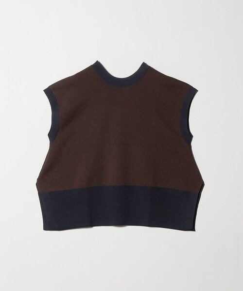 UNITED ARROWS（ユナイテッドアローズ）の「ミニマル 2WAY ベスト‐ウォッシャブル‐（ニット/セーター・レディース・ブラック/ダークブラウン/ベージュ・FREE）」の13枚目の写真