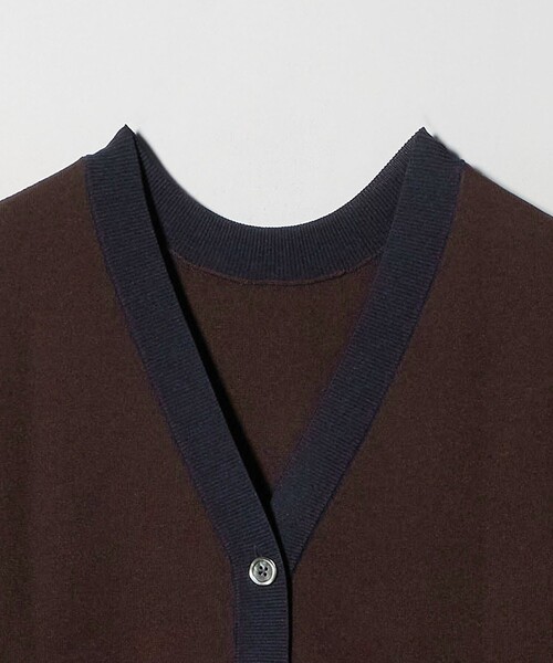 UNITED ARROWS（ユナイテッドアローズ）の「ミニマル 2WAY ベスト‐ウォッシャブル‐（ニット/セーター・レディース・ブラック/ダークブラウン/ベージュ・FREE）」の14枚目の写真