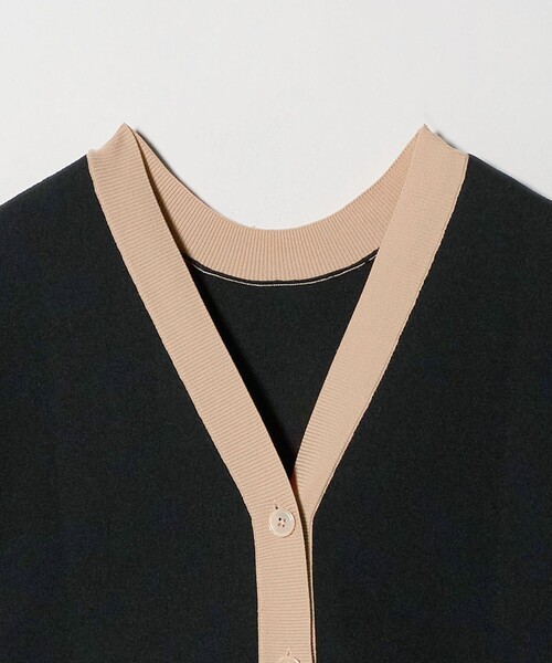 UNITED ARROWS（ユナイテッドアローズ）の「ミニマル 2WAY ベスト‐ウォッシャブル‐（ニット/セーター・レディース・ブラック/ダークブラウン/ベージュ・FREE）」の18枚目の写真