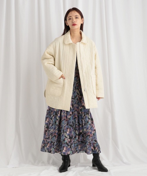 mysty woman(ミスティウーマン)の「3WAYキルティングブルゾン 582490(ブルゾン・レディース・アイボリー/ブラック/ブラウン・FREE)」の8枚目の写真