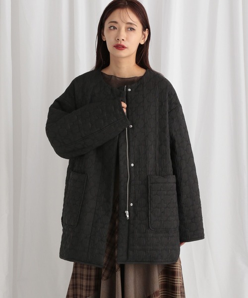 mysty woman(ミスティウーマン)の「3WAYキルティングブルゾン 582490(ブルゾン・レディース・アイボリー/ブラック/ブラウン・FREE)」の7枚目の写真