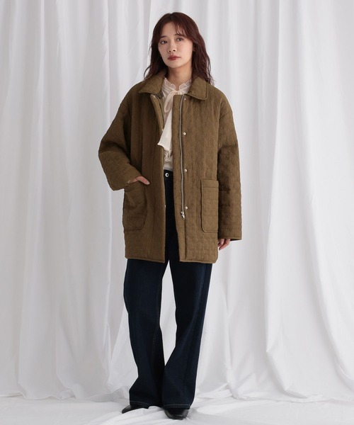 mysty woman(ミスティウーマン)の「3WAYキルティングブルゾン 582490(ブルゾン・レディース・アイボリー/ブラック/ブラウン・FREE)」の10枚目の写真