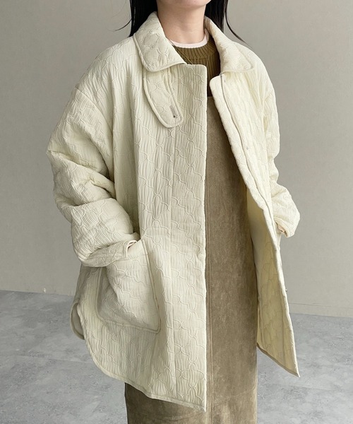 mysty woman(ミスティウーマン)の「3WAYキルティングブルゾン 582490(ブルゾン・レディース・アイボリー/ブラック/ブラウン・FREE)」の12枚目の写真