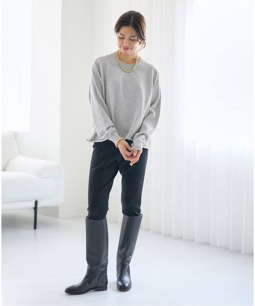 IENA(イエナ)の「《追加3》LEVITAコットンプルオーバー(ニット/セーター・レディース・ライトグレー/ブラウン/ベージュ系その他・FREE)」の13枚目の写真