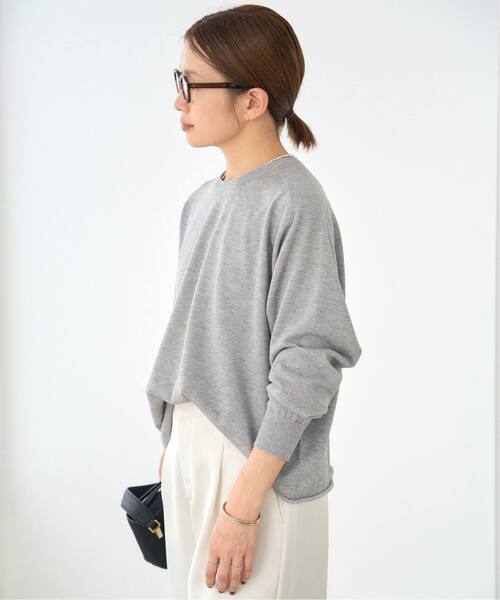 IENA(イエナ)の「《追加3》LEVITAコットンプルオーバー(ニット/セーター・レディース・ライトグレー/ブラウン/ベージュ系その他・FREE)」の14枚目の写真