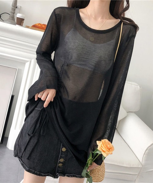 NANEA（ナネア）の「サイドシャーリングシアートップス（Tシャツ/カットソー・レディース・ホワイト/ブラック・SMALL/MEDIUM/LARGE）」の10枚目の写真