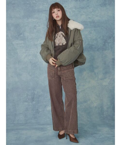 CALNAMUR（カルナムール）の「サイドラインデニムパンツ（デニムパンツ・レディース・ブラウン/インディゴブルー・SMALL/MEDIUM）」の22枚目の写真