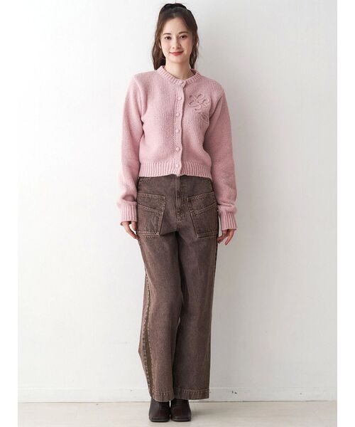 CALNAMUR（カルナムール）の「サイドラインデニムパンツ（デニムパンツ・レディース・ブラウン/インディゴブルー・SMALL/MEDIUM）」の14枚目の写真